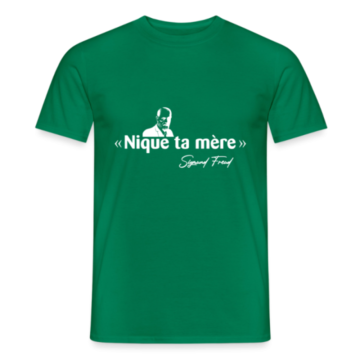 T-shirt homme - Freud - vert - front