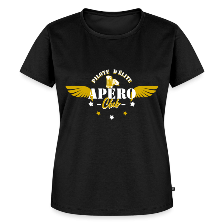 T-shirt premium femme - Apéro club - noir - front