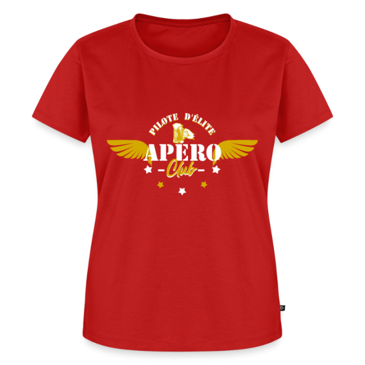 T-shirt premium femme - Apéro club - rouge - front