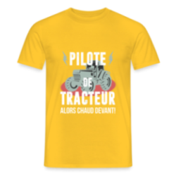 T-shirt homme - Pilote de tracteur