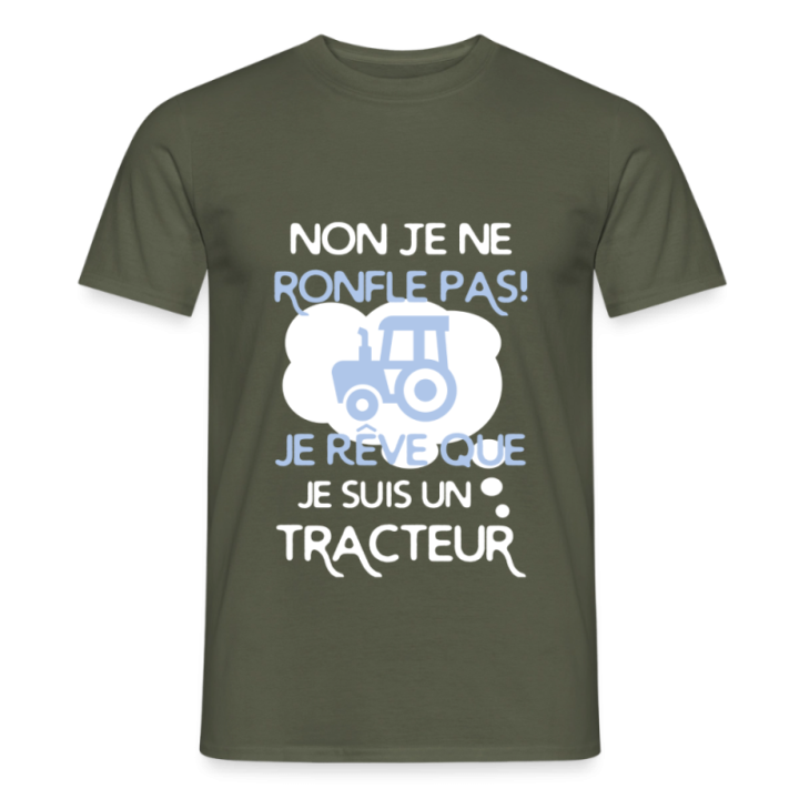  je rêve que je suis un tracteur - noir - front