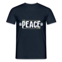 T-shirt homme - Peace à la raie