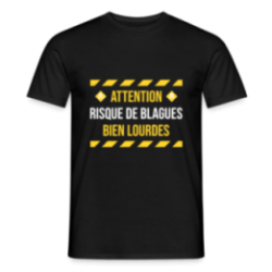 T-shirt homme - Risque de blagues bien lourdes