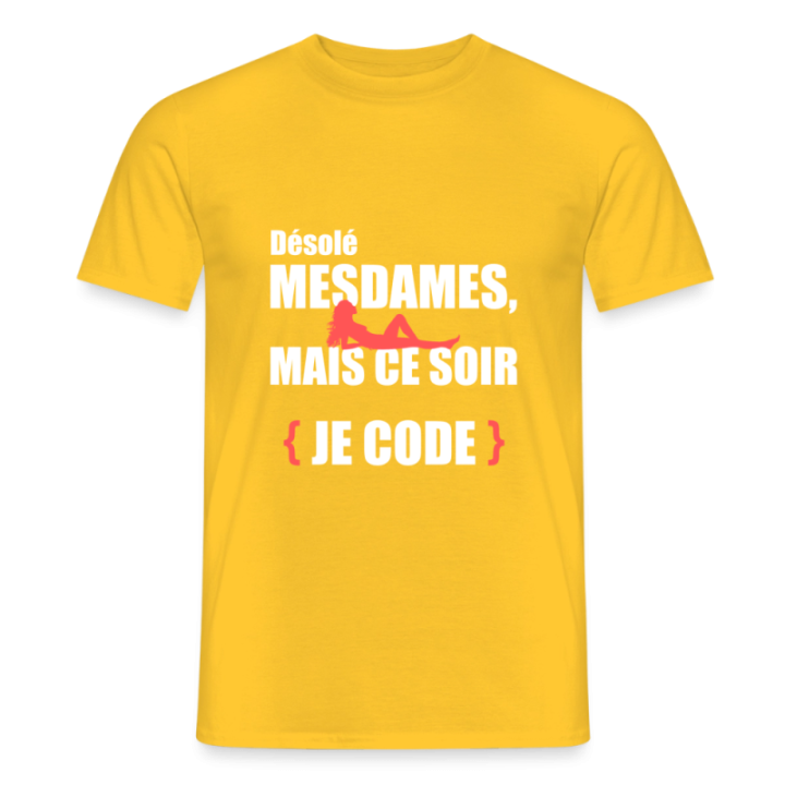 T-shirt homme - Désolé mesdames