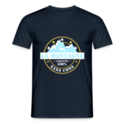 T-shirt homme - La montagne: Garantie sans cons