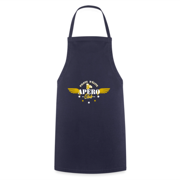 Tablier de cuisine - Apéro club - marine - front