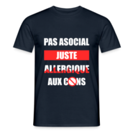 T-shirt homme - Pas asocial