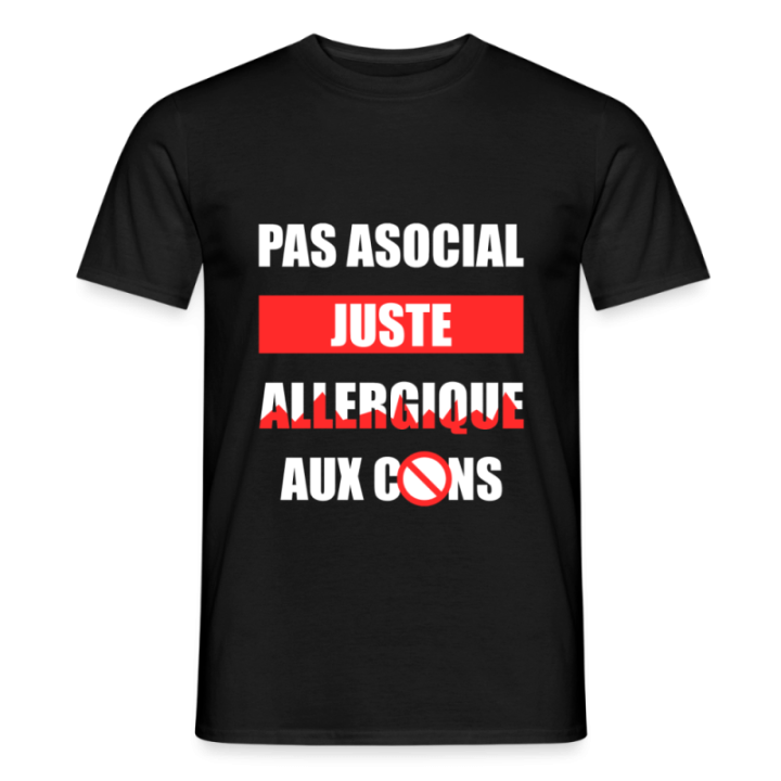 juste allergique aux cons - marine - front