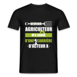 T-shirt homme - Devenir agriculteur m'a sauvé