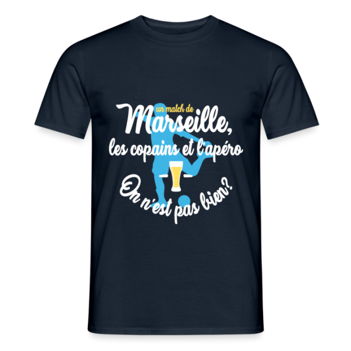T-shirt homme - Un match de Marseille