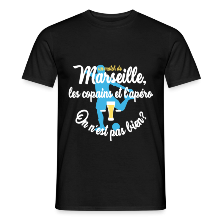 T-shirt homme - Un match de Marseille