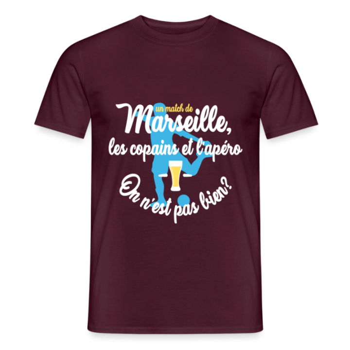T-shirt homme - Un match de Marseille