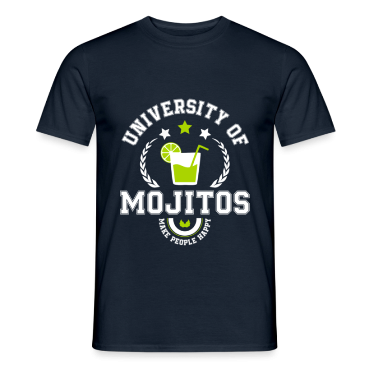 T-shirt homme - University of mojitos - marine - front