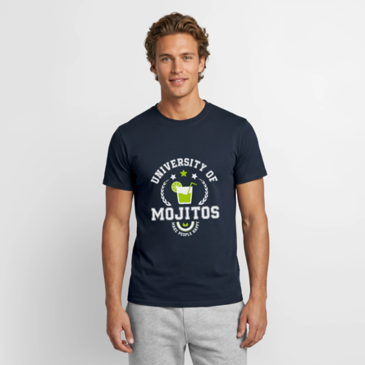 T-shirt homme - University of mojitos - marine - front