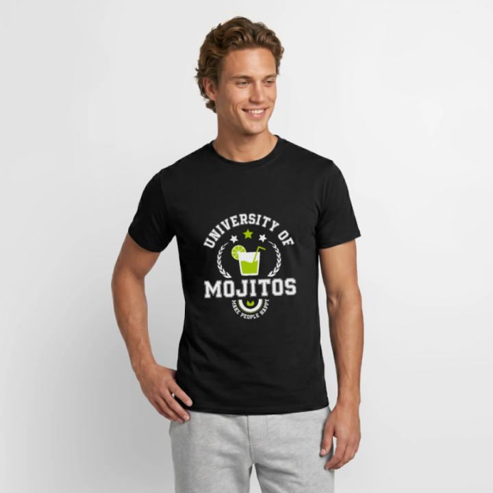 T-shirt homme - University of mojitos - noir - front