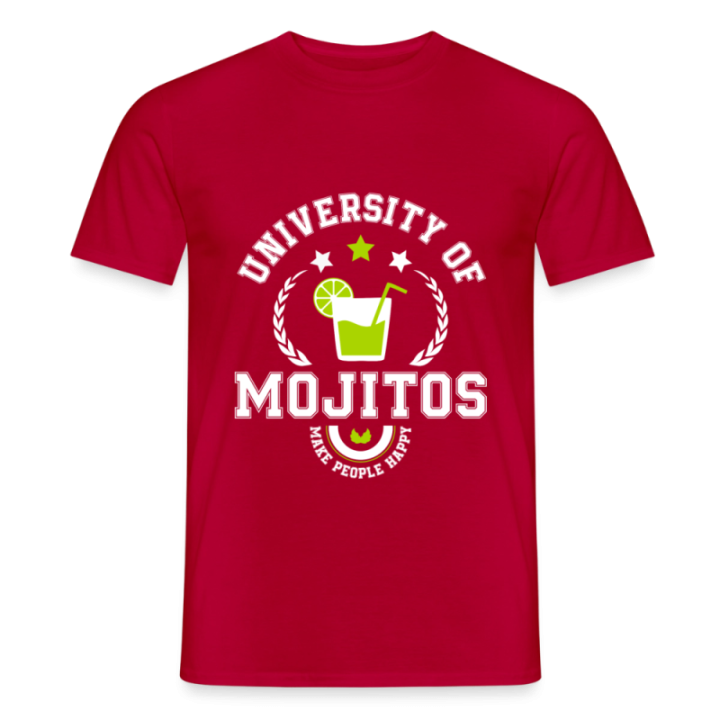 T-shirt homme - University of mojitos - rouge - front