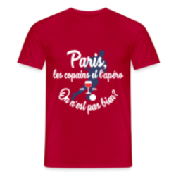 T-shirt homme - Paris, copains et apéro