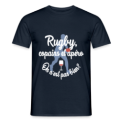 T-shirt homme - Rugby, copains et apéro