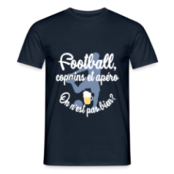 T-shirt homme - Football, copains et apéro