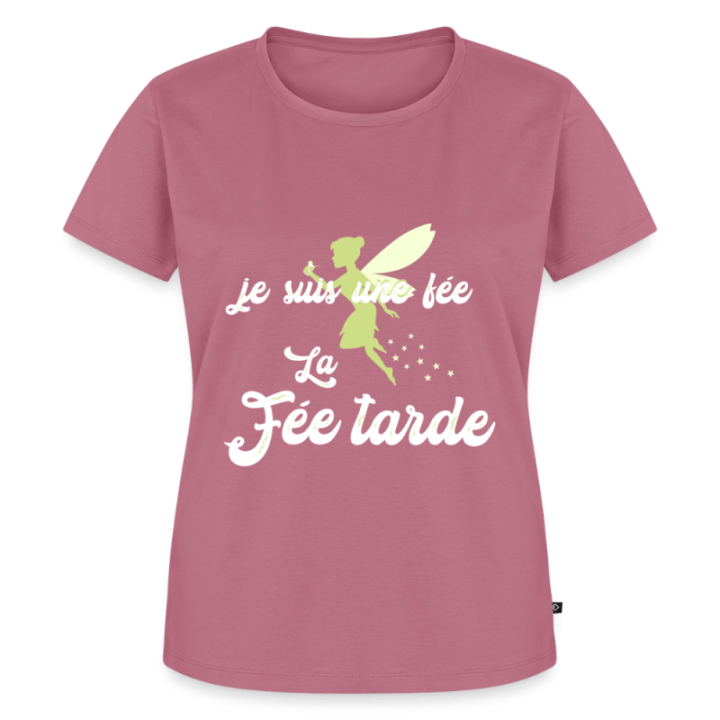 T-shirt premium femme - Je suis la fée Tarde - mauve - front