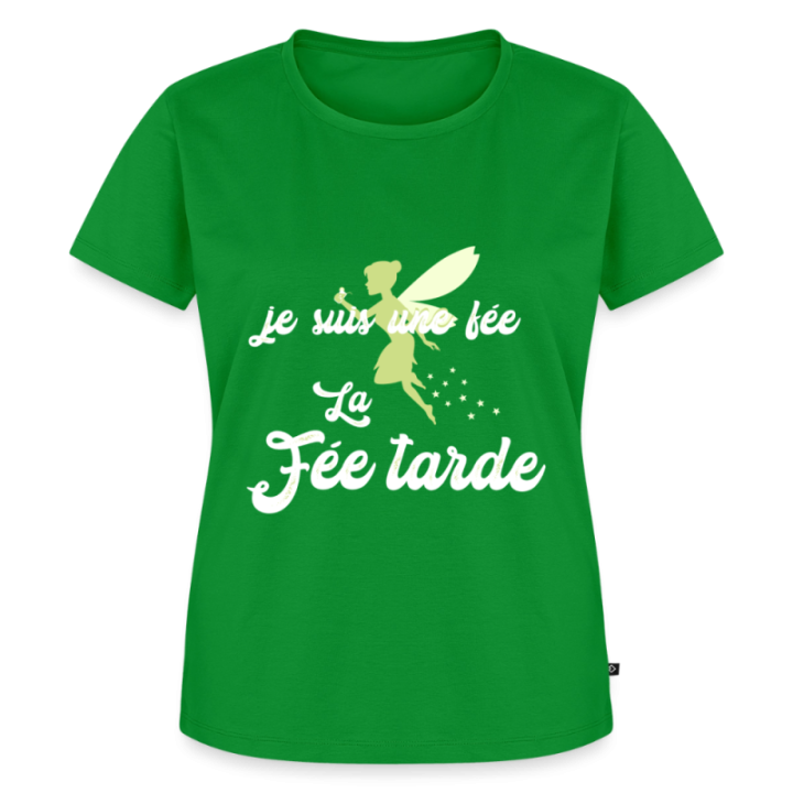 T-shirt premium femme - Je suis la fée Tarde - vert - front