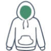 Hoodie - Sweat-shirt contrasté