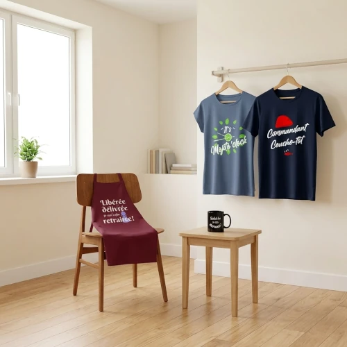 lecapy.com t-shirts, tabliers et mugs en exposition