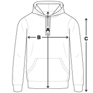 hoodie contrasté unisexe