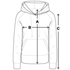 tailles hoodie premium femme