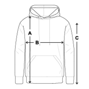tailles hoodie premium homme